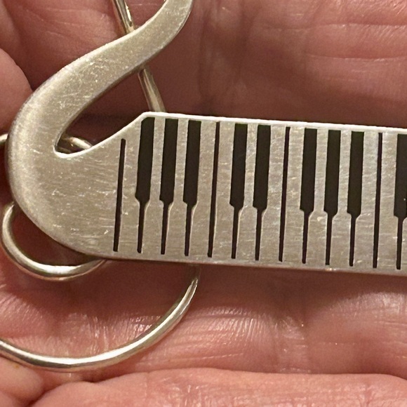 Sterling Silver Mexico Treble Cleft Pin - Picture 8 of 10